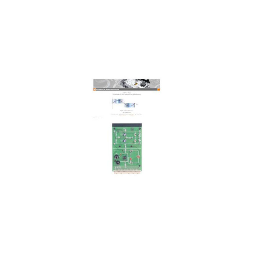 unitrain course - power engineering: photovoltaics -... UniTrain Course - DC/AC Conversion in Vehicles - ADIA Inc.