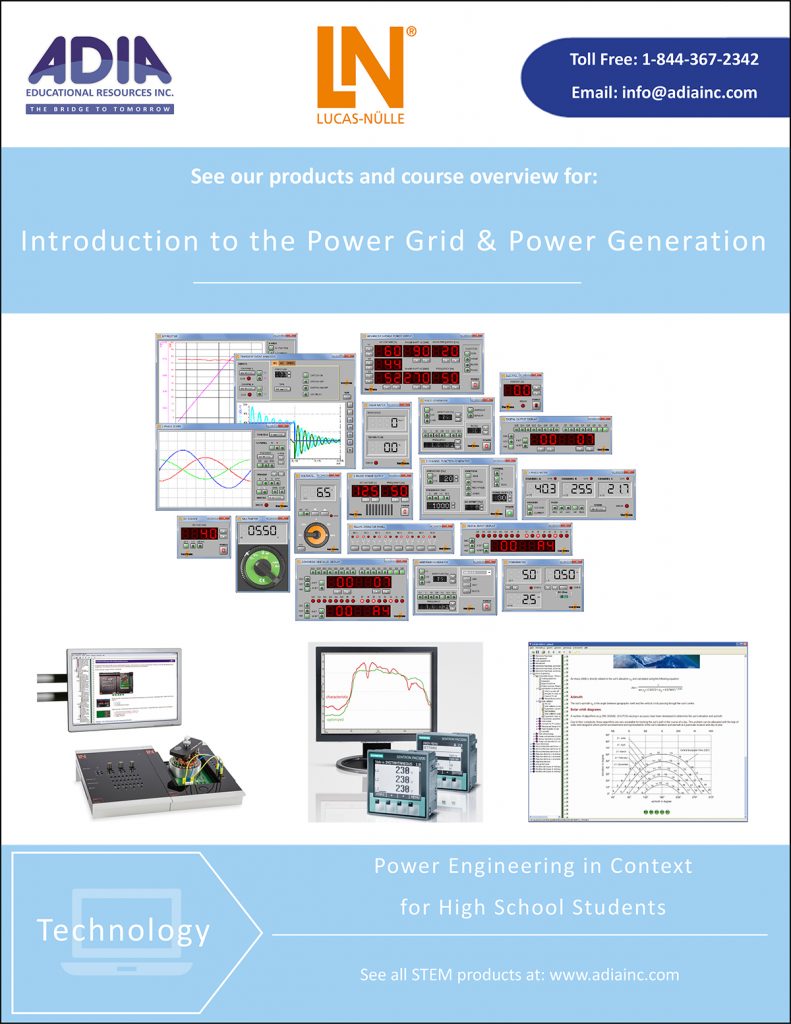 Power Engineering in Context for High School Students - ADIA Inc.